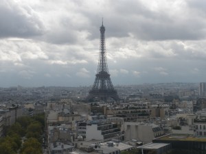 View from top of Arc de Triomphe