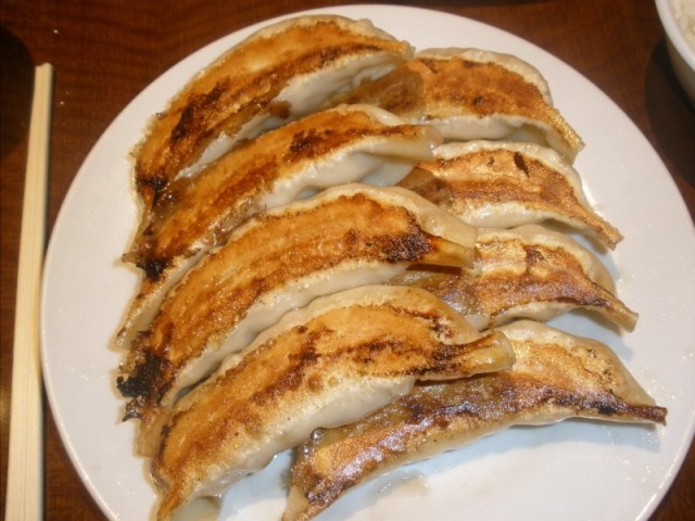 Giant Pan-Fried Pork and Shrimp Gyoza 